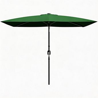 Patio Umbrella with Push Button Tilt, Outdoor Market Sun Umbrella with 6 Sturdy Ribs, for Garden