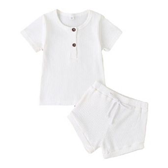 Baby Ribbed Top and Shorts Set