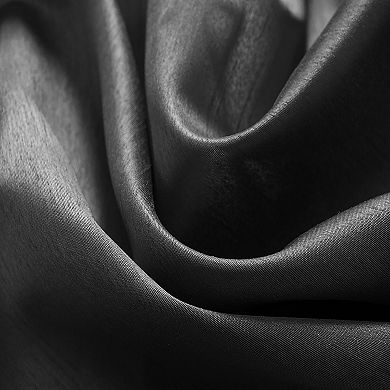 100% Polyester 82 GSM Faux Silk Nikki Rod Pocket Curtain Panel