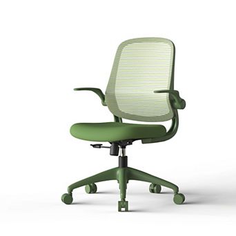 Trikiousd Ergonomic Mesh Office Chair with Flip-Up Armrests and Adjustable Height