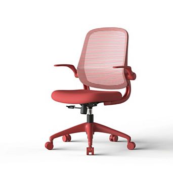 Trikiousd Ergonomic Mesh Office Chair with Flip-Up Armrests and Adjustable Height
