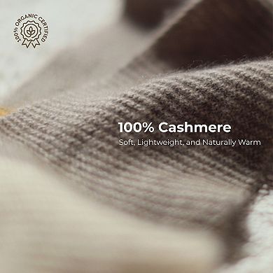 ERKHES CASHMERE 100% MUFFLER POINT Golden