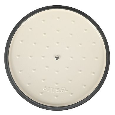 Babish 6 Qt Round Matte Enamel Cast Iron Dutch Oven Pot with Lid