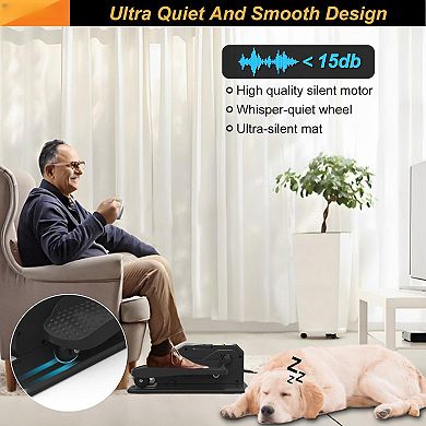 Quiet Under-Desk Elliptical for Seniors 12-Speed Remote Low-Impact Seated Pedal