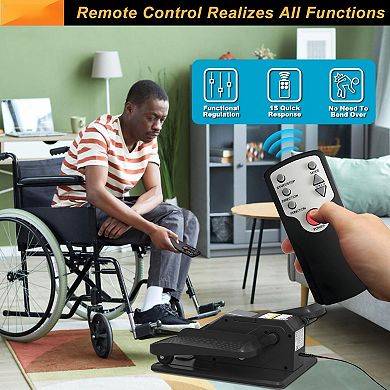 Quiet Under-Desk Elliptical for Seniors 12-Speed Remote Low-Impact Seated Pedal