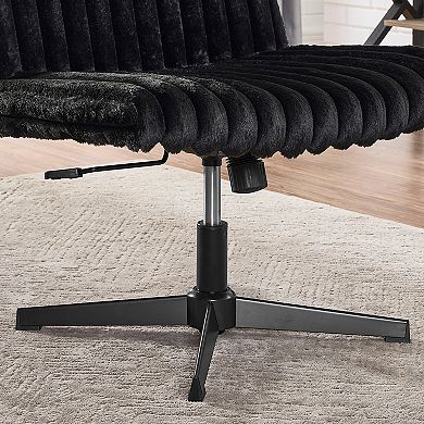 Trikiousd Adjustable Swivel Criss Cross Wide Seat Office Chair