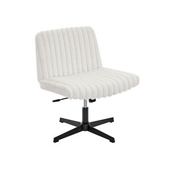 Trikiousd Adjustable Swivel Criss Cross Wide Seat Office Chair