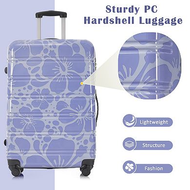 Trikiousd Hardshell Luggage Sets 3pcs Spinner Suitcase with TSA Lock Lightweight20"+24"+28"Luggages