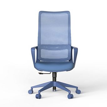 Trikiousd Ergonomic Swivel Office Chair with Adjustable Lumbar Support and Armrests