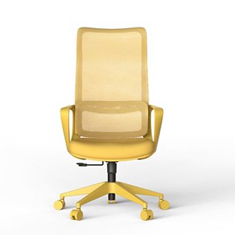 Trikiousd Ergonomic Swivel Office Chair with Adjustable Lumbar Support and Armrests