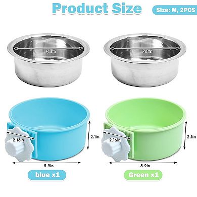 Stainless Steel Pet Cage Bowl