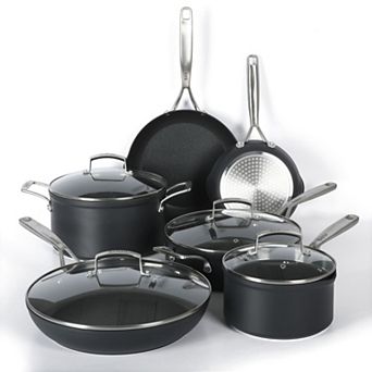 Babish 10 pc Hard Anodized Titanium Non Stick Pots and Pans Set
