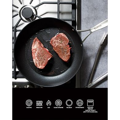 Babish 10 Piece Hard Anodized Titanium Non Stick Pots and Pans Set