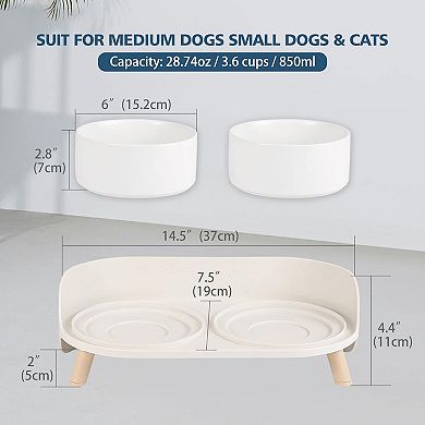 Splash Resistant Raised Dog Bowls