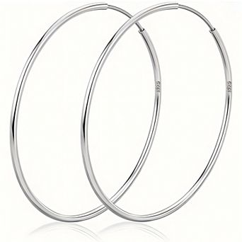 Xawy Simple Thin Hoop Earrings