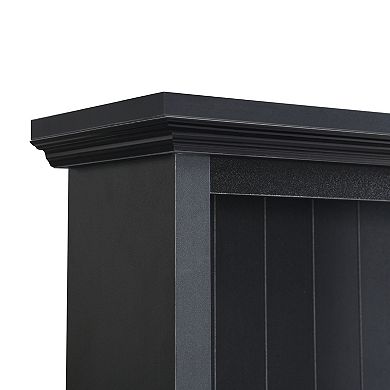 Trikiousd Hall Tree Entrance Organizer Mudroom Versatile Coat Rack with Wood Grain Bench & 2 Drawer