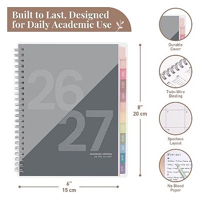 Rileys Academic Planner, Weekly & Monthly, July 2026 - June 2027