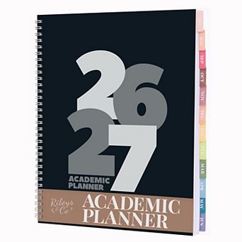 Rileys Academic Planner, Weekly & Monthly, July 2026 - June 2027