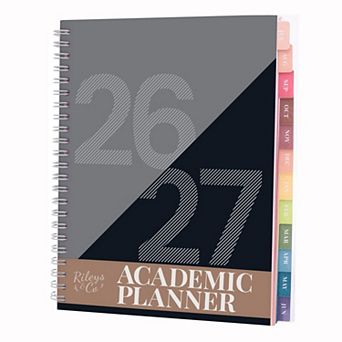 Rileys Academic Planner, Weekly & Monthly, July 2026 - June 2027