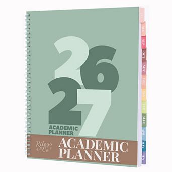 Rileys Academic Planner, Weekly & Monthly, July 2026 - June 2027