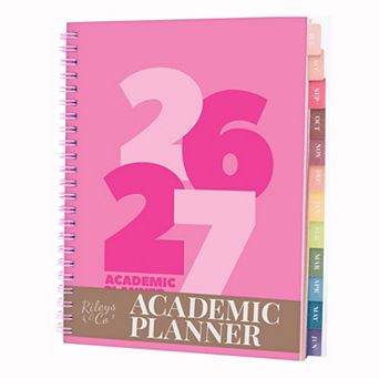 Rileys Academic Planner, Weekly & Monthly, July 2026 - June 2027
