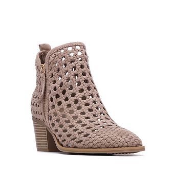 XTI Women's Block Heel Braided Style Ankle Booties 145267