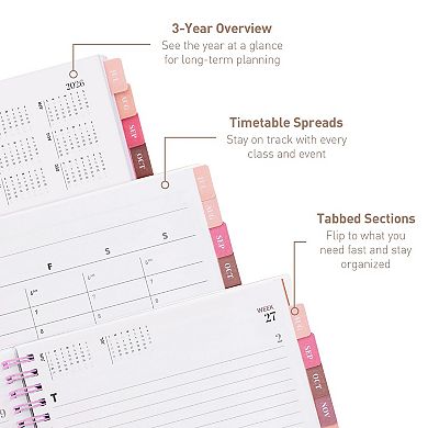 Rileys Academic Planner, Weekly & Monthly, July 2026 - June 2027