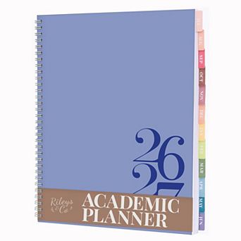 Rileys Academic Planner, Weekly & Monthly, July 2026 - June 2027