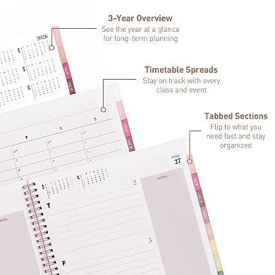 Rileys Academic Planner, Weekly & Monthly, July 2026 - June 2027