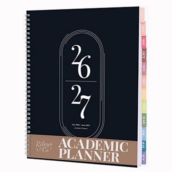 Rileys Academic Planner, Weekly & Monthly, July 2026 - June 2027