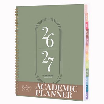Rileys Academic Planner, Weekly & Monthly, July 2026 - June 2027