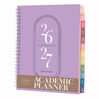 Rileys Academic Planner, Weekly & Monthly, July 2026 - June 2027