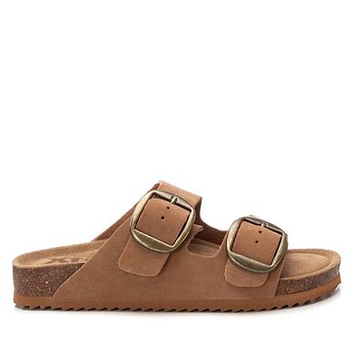 XTI Women's Cork Footbed Suede Sandals 144039