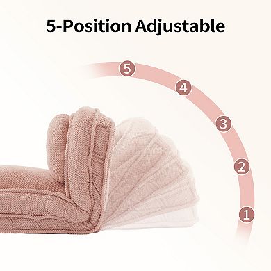 68" Human Dog Bed with Adjustable Frame, Giant Pet Bed for Adults & Large Dogs, Pink