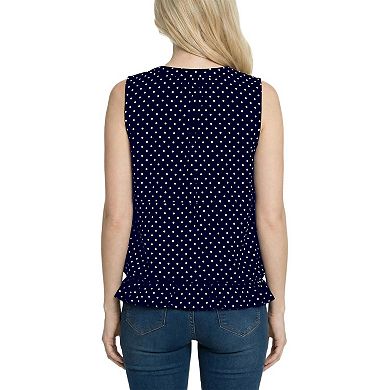 Sleeveless Ruffle Flounced Blouse