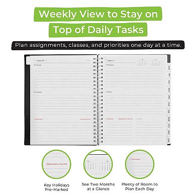 WallDeca Academic Planner, Weekly & Monthly, July 2026 - June 2027