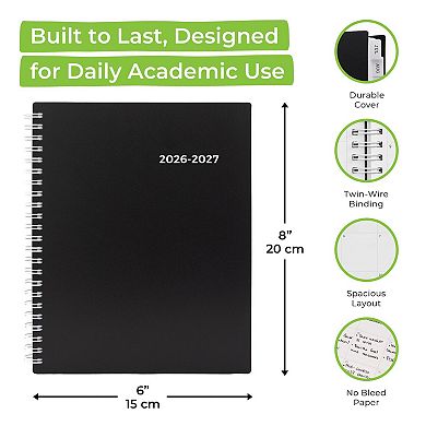WallDeca Academic Planner, Weekly & Monthly, July 2026 - June 2027