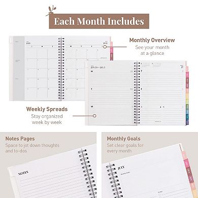 Rileys Academic Planner, Weekly & Monthly, July 2026 - June 2027