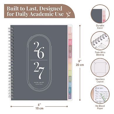 Rileys Academic Planner, Weekly & Monthly, July 2026 - June 2027