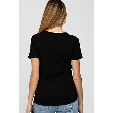 Maternity Basic Short Sleeve Top
