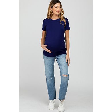Maternity Basic Short Sleeve Top