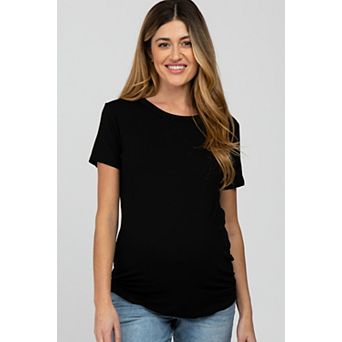 Maternity Basic Short Sleeve Top
