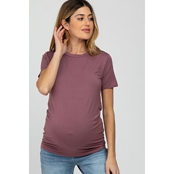 Maternity Basic Short Sleeve Top