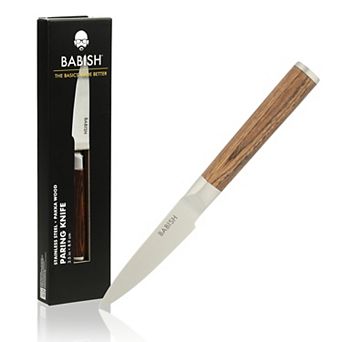 Babish 1.4116 German Stainless Steel 3.5 Inch Full Tang Paring Knife for Peeling and Prep Work