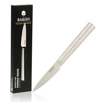 Babish 1.4116 German Stainless Steel 3.5 Inch Full Tang Paring Knife for Peeling and Prep Work