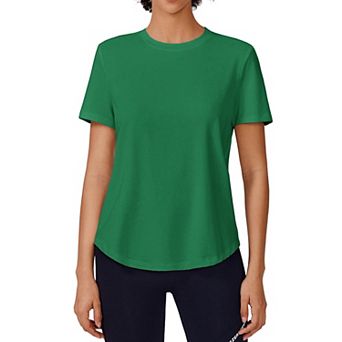 Pinspark Women's Soft Short Sleeve Sun Protection Quick Dry Athletic Shirt for Hiking Fishing