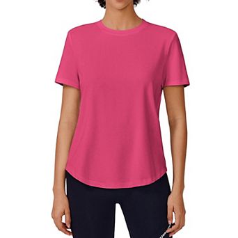Pinspark Women's Soft Short Sleeve Sun Protection Quick Dry Athletic Shirt for Hiking Fishing
