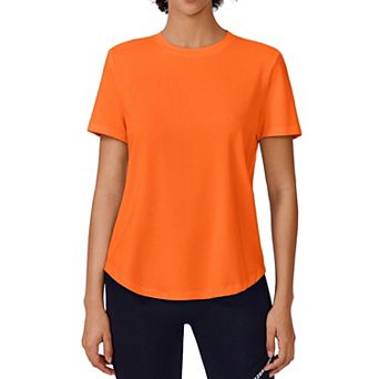 Pinspark Women's Soft Short Sleeve Sun Protection Quick Dry Athletic Shirt for Hiking Fishing