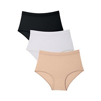 Catherines Plus Size Cotton/Spandex Panty 3-Pack