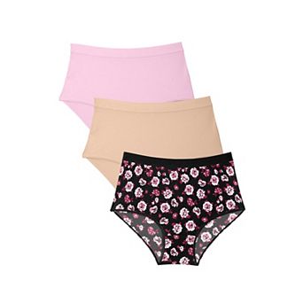 Catherines Plus Size Cotton/Spandex Panty 3-Pack